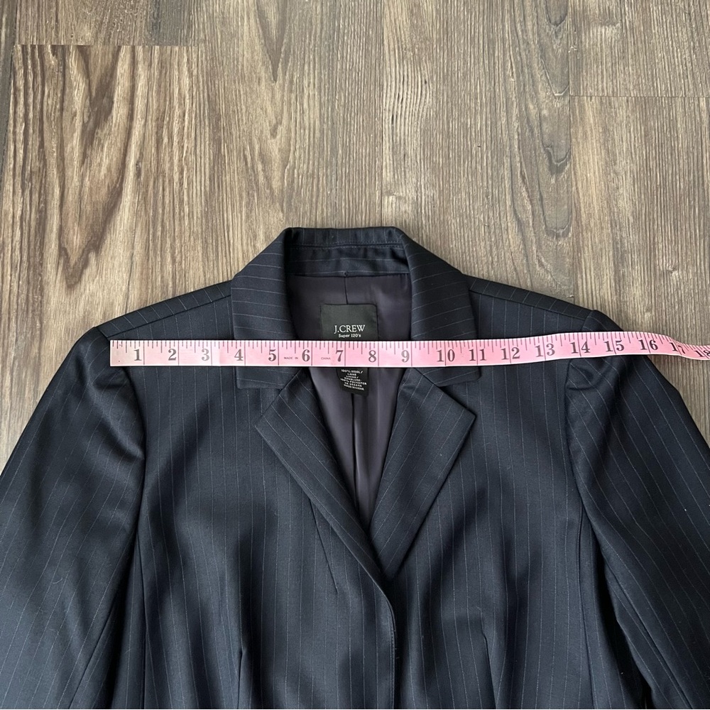 J.Crew Super 120s Wool Pinstripe 2-Button Blazer - Picture 13 of 16